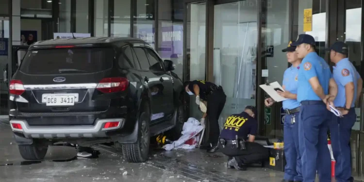 Vehicle Rams into NAIA Wall, Killing 2 and Injuring 3 - Aaron Favila/AP Photo
