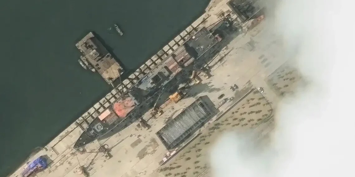 North Korea’s Ambitious New Destroyer Launched With Major Damage - Maxar Technologies