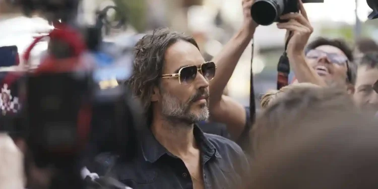 Russell Brand Denies Sexual Misconduct Claims as He Faces Court - AP Photo/Alberto Pezzali