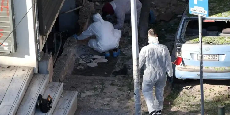 Thessaloniki Bomb Blast Claims Woman’s Life in Failed ATM Attack - Alexandros Avramidis/Reuters