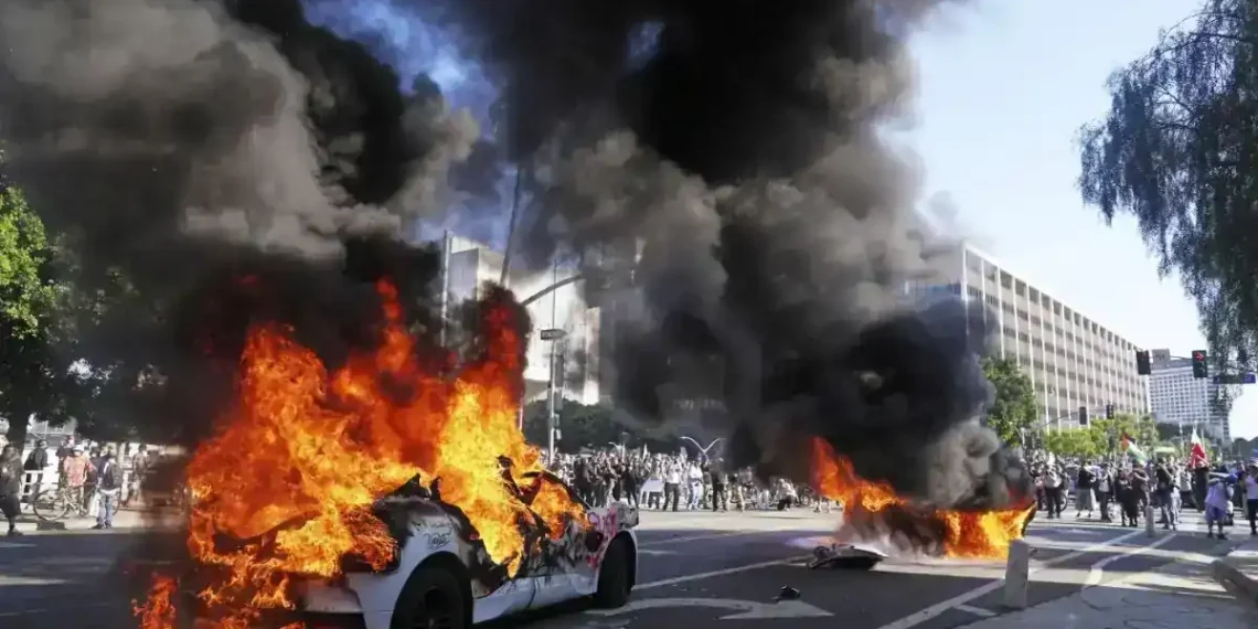 Unrest in LA: Marines Deployed, Leaders Clash Over Immigration Crackdown - AP Photo/Jae C. Hong