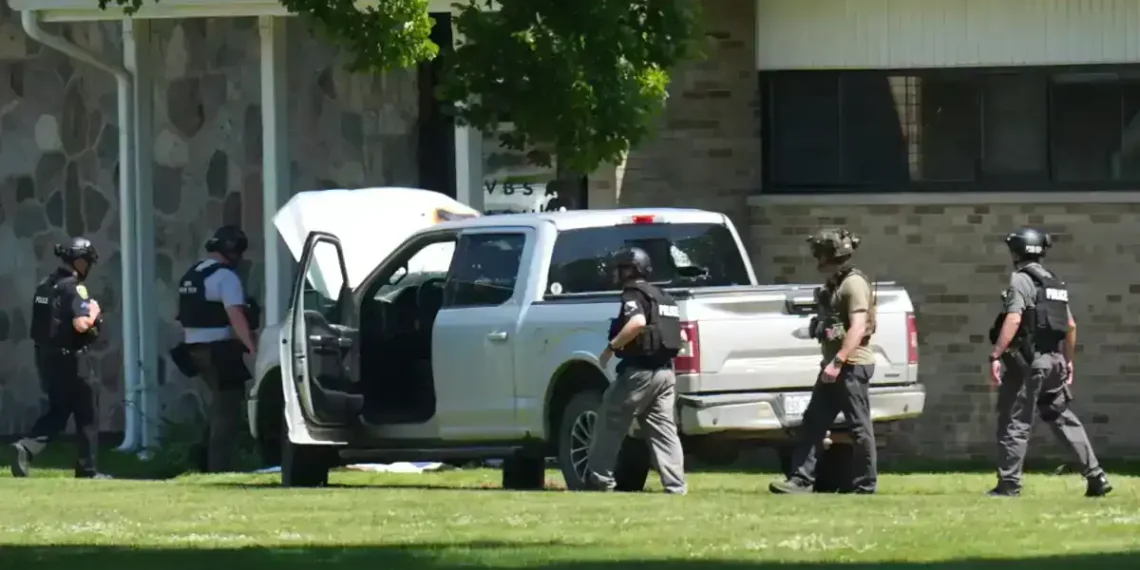 Gunman Opens Fire Outside Michigan Church, Fatally Shot by Security Staff - AP Photo/ paul Sancya