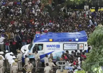 Chaos at Royal Challengers Victory Event Kills 11 Fans - AP Photo/Aijaz Rahi