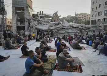 Eid in Gaza: Prayers in the Rubble, Food Supplies Running Low - AP Photo/Abdel Kareen Hana