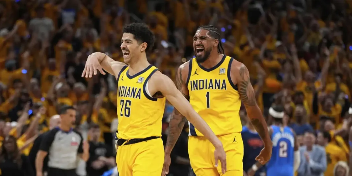 NBA Finals Going the Distance After Pacers’ Statement Win - AP Photo/Abbie Parr
