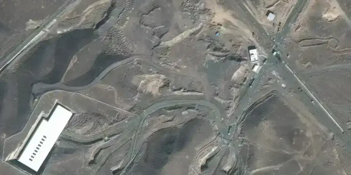 Leaked Intelligence Contradicts Trump on Iran Nuclear Strike Damage - Maxar Technologies via AP