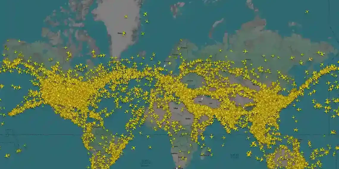 Airlines Scramble as No-Fly Zones Expand Worldwide - Courtesy Flightradar24.com