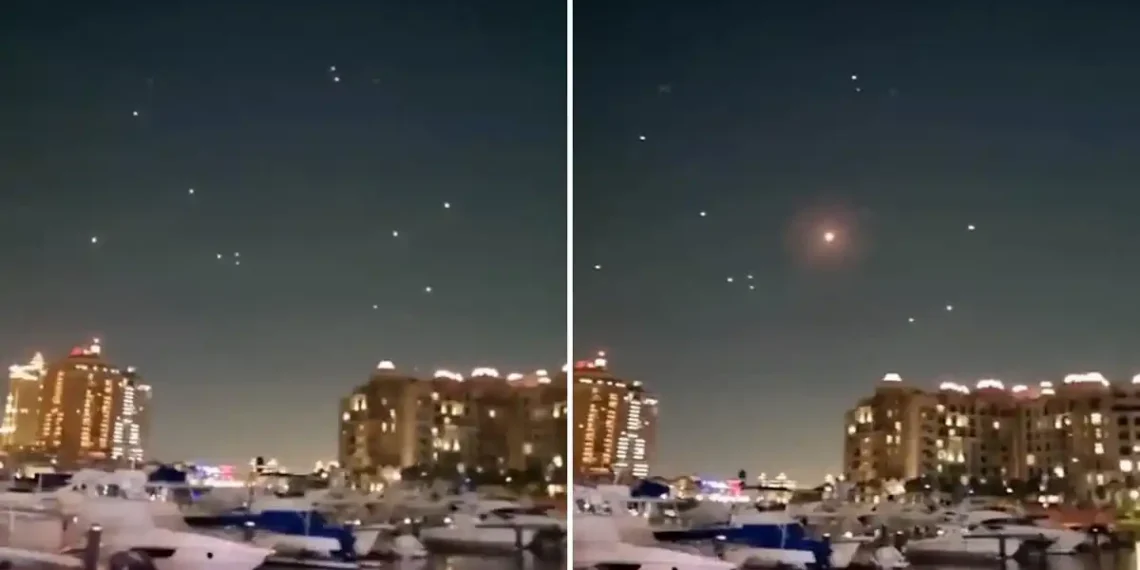 U.S. Base in Qatar Targeted by Iran in 'Symbolic' Strike, No Casualties ReportedAir defense rockets rise to intercept Iranian missile fire on Qatar, June 23, 2025. X screenshots; used in accordance with clause 27a of the copyright law