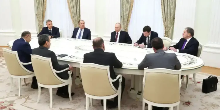 Russia-Iran Alliance on Display During Kremlin Meeting - Kremlin Press Service/Anadolu/Getty Images