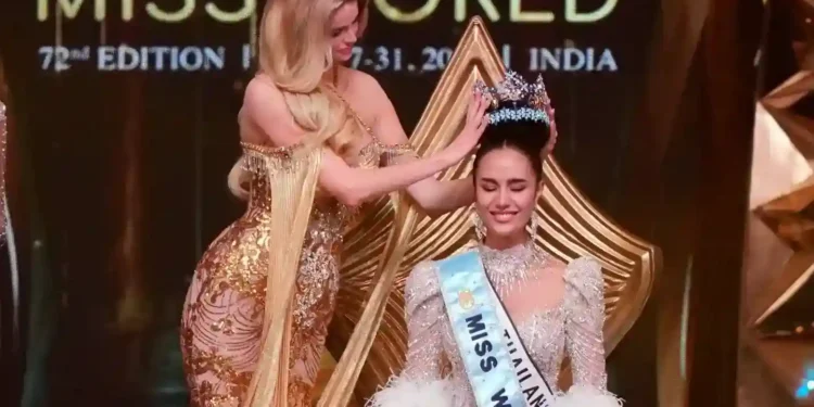 Miss World 2025: Thailand’s Opal Chuangsri Tops Global Contest - AP Photo -/Mahesh Kumar A.