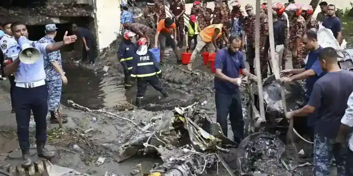 Tragedy in Dhaka: Air Force Jet Slams Into School, Sparking Deadly Fire - AP video shot by Al Emrun Garjon