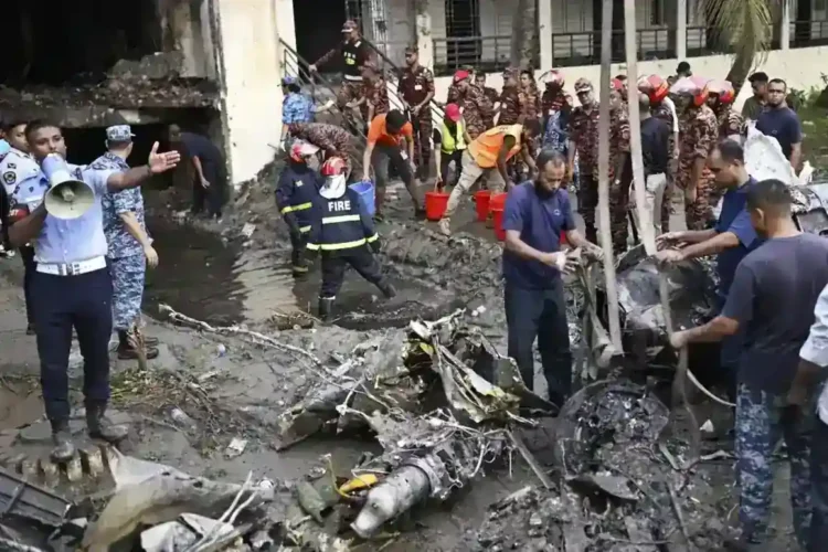 Tragedy in Dhaka: Air Force Jet Slams Into School, Sparking Deadly Fire - AP video shot by Al Emrun Garjon