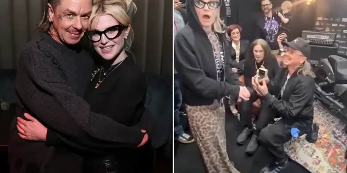 Slipknot’s Sid Wilson Proposes to Kelly Osbourne Onstage at Ozzy’s Final Black Sabbath Concert - Jesse Grant/Getty; Kelly Osbourne/Instagram