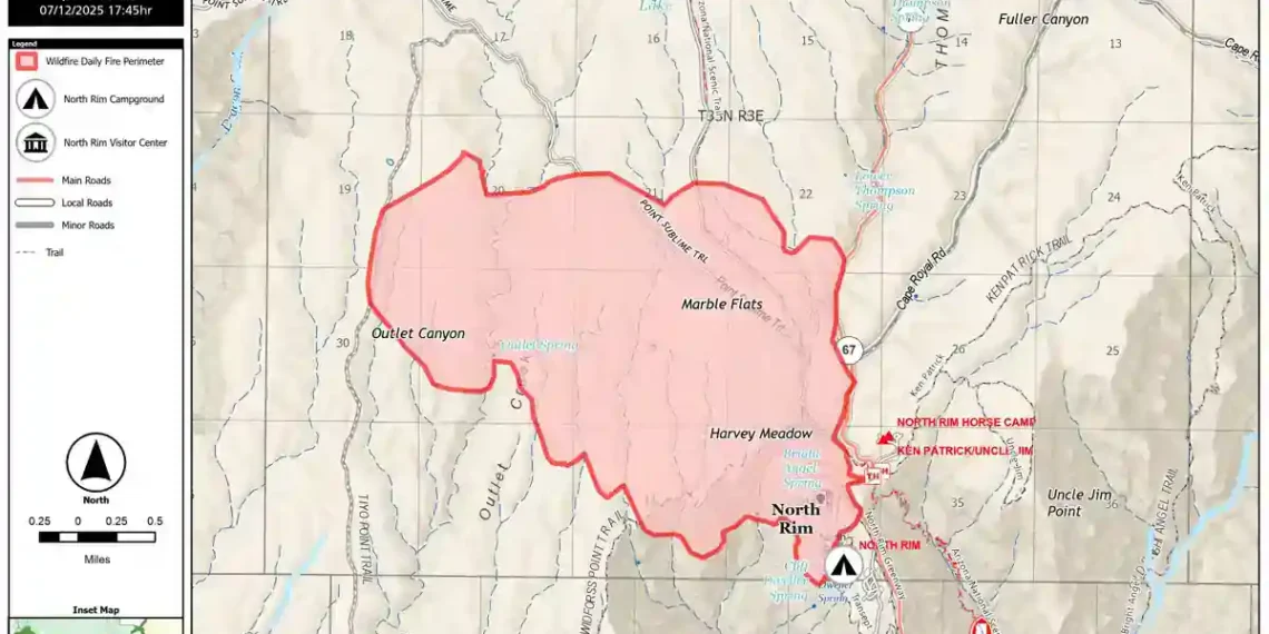 Dragon Bravo Fire Ravages Grand Canyon’s North Rim: What’s Closed and What Comes Next - image credit: National Park Service, U.S Department of the Interior
