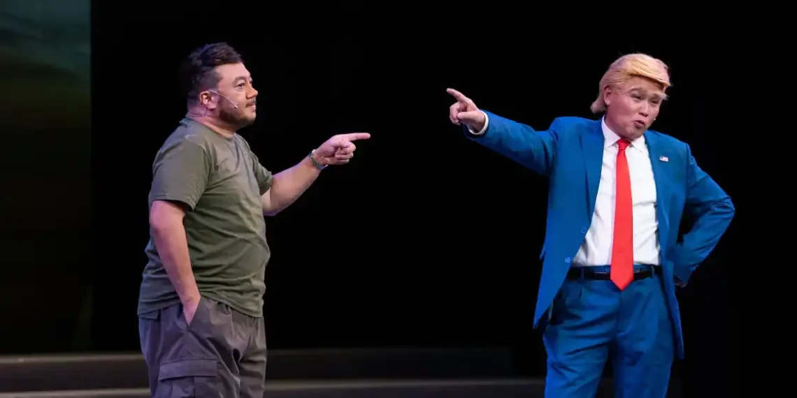 “Trump, The Twins President”: Cantonese Opera Revives Tradition With Political Comedy - Noemi Cassanelli/CNN
