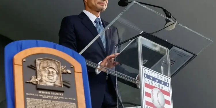 Ichiro’s Hall of Fame Induction Speech Honors Fans, Teammates, and the Game Itself - Dean Rutz / The Seattle Times