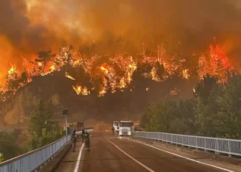 Ten emergency workers die battling wildfire in northwestern Turkey’s Eskisehir province - Ridvan Bostanci/IHA via AP