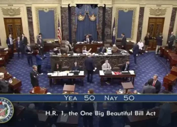 GOP Pushes Through Tax Cuts and Medicaid Reductions in Tense Senate Vote - Senate Television via AP