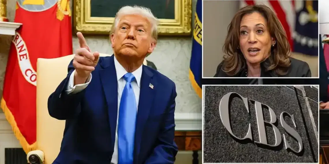 Trump Forces CBS to Release Unedited Transcripts in Future Interviews - Left: (Photo by Anna Moneymaker/Getty Images), Right: (Photo by Tasos Katopodis/Getty Images), Right: Photographer: Al Drago/Bloomberg via Getty Images