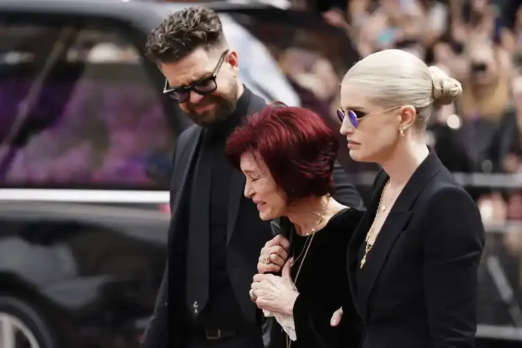 Ozzy Osbourne Funeral Procession Draws Emotional Crowds in Birmingham - Jacob King/PA via AP