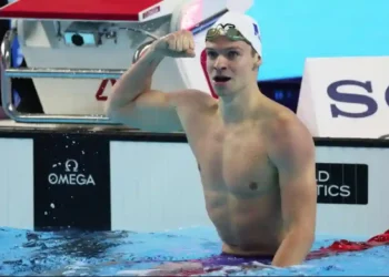 Léon Marchand Sets New 200m IM World Record, Beats Lochte’s 2011 Mark by 1.3 Seconds - Hollie Adams/Reuters