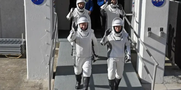 Weather Halts SpaceX Crew-10 Launch to ISS at Final Countdown - AP Photo/John Raoux