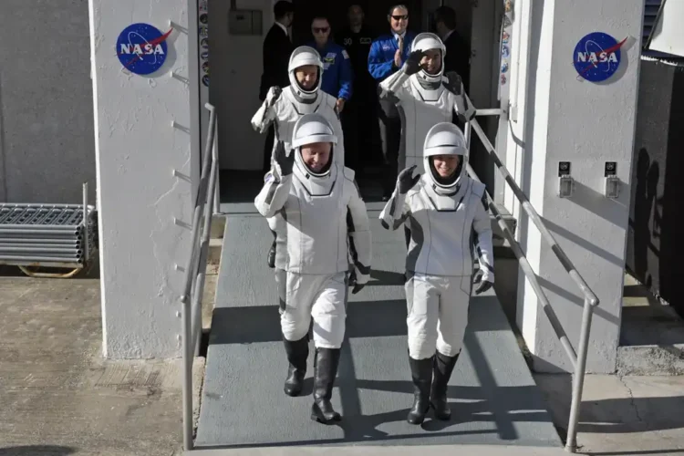 Weather Halts SpaceX Crew-10 Launch to ISS at Final Countdown - AP Photo/John Raoux