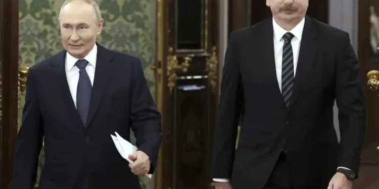 Russia-Azerbaijan Tensions Escalate Amid Deadly Clashes and Diplomatic Spats - Valery Sharifulin, Sputnik, Kremlin Pool Photo via AP, File