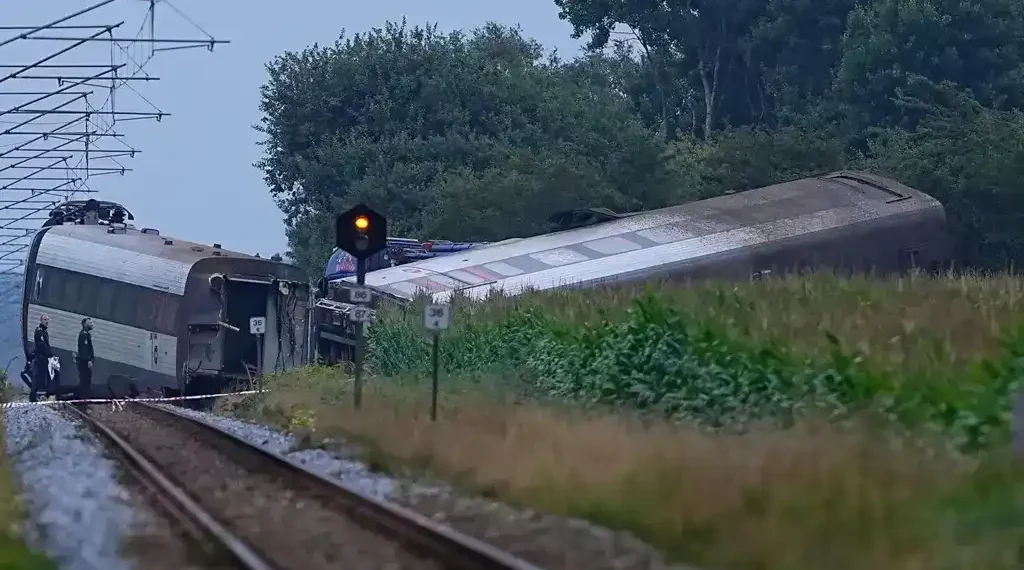 Fatal Train Accident in Denmark: Passenger Train Hits Slurry Tanker, Derails, Leaving One Dead and Multiple Injured - AFP/BBC