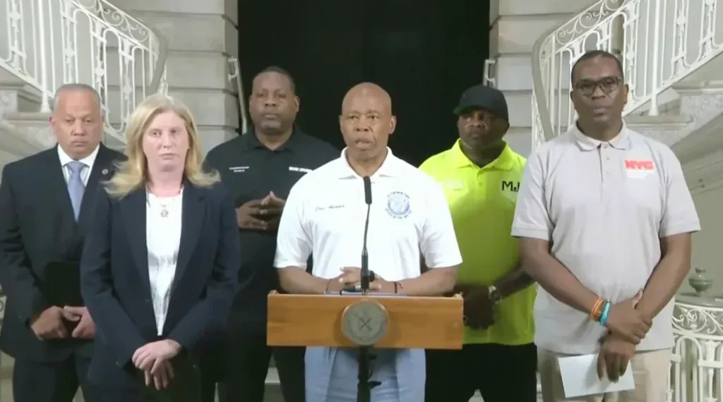 Three killed and nine wounded in Crown Heights club shooting as NYPD searches for up to four suspected shooters in Brooklyn. - NYPD via AP