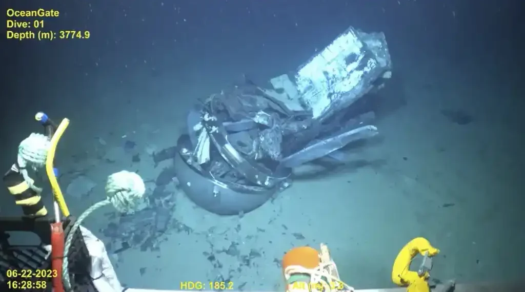 Stockton Rush Held Responsible in Coast Guard’s Titan Sub Investigation - U.S. Coast Guard Video courtesy Pelagic Research Services via AP