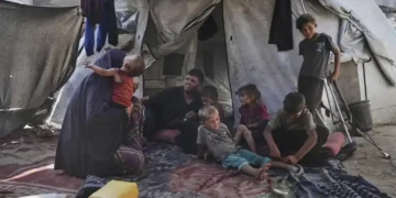Displaced and Hungry: Gaza Parents Fight to Feed Six Children Amid War - AP Photo/Jehad Alshrafi