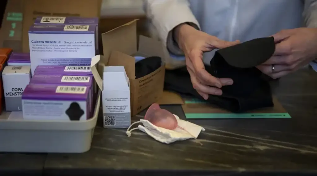 The Rising Popularity of Menstrual Cups, Discs, and Period Underwear Signals a Shift Toward Sustainable and Cost-Effective Period Care Solutions. - AP Photo/Emilio Morenatti, File