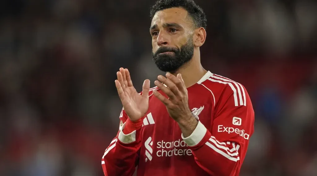 Emotional night at Anfield as Liverpool beats Bournemouth 4-2 with Salah’s tribute to Jota and Semenyo targeted by racist abuse from a spectator. - AP Photo/Ian Hodgson