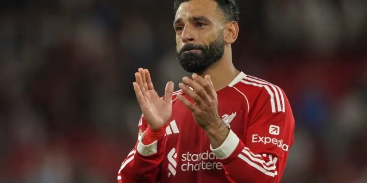 Emotional night at Anfield as Liverpool beats Bournemouth 4-2 with Salah’s tribute to Jota and Semenyo targeted by racist abuse from a spectator. - AP Photo/Ian Hodgson