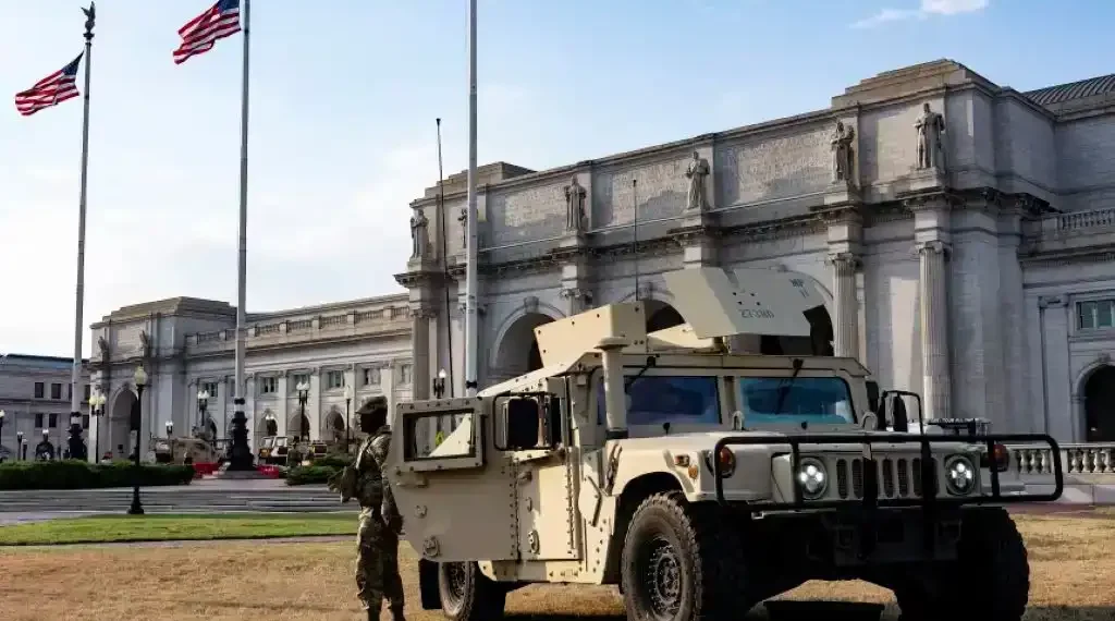 West Virginia, South Carolina, and Ohio Send National Guard Troops to DC Backing Trump’s Federal Police Takeover Initiative - Jim Watson/AFP/Getty Images