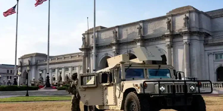 West Virginia, South Carolina, and Ohio Send National Guard Troops to DC Backing Trump’s Federal Police Takeover Initiative - Jim Watson/AFP/Getty Images