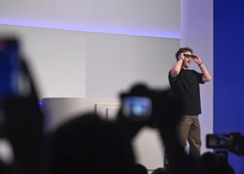 Meta Unveils Ray-Ban Display Smart Glasses With AI, Mini Display, and Neural Wristband at Connect 2025, Expanding Its Vision for Wearable Tech - AP Photo/Nic Coury