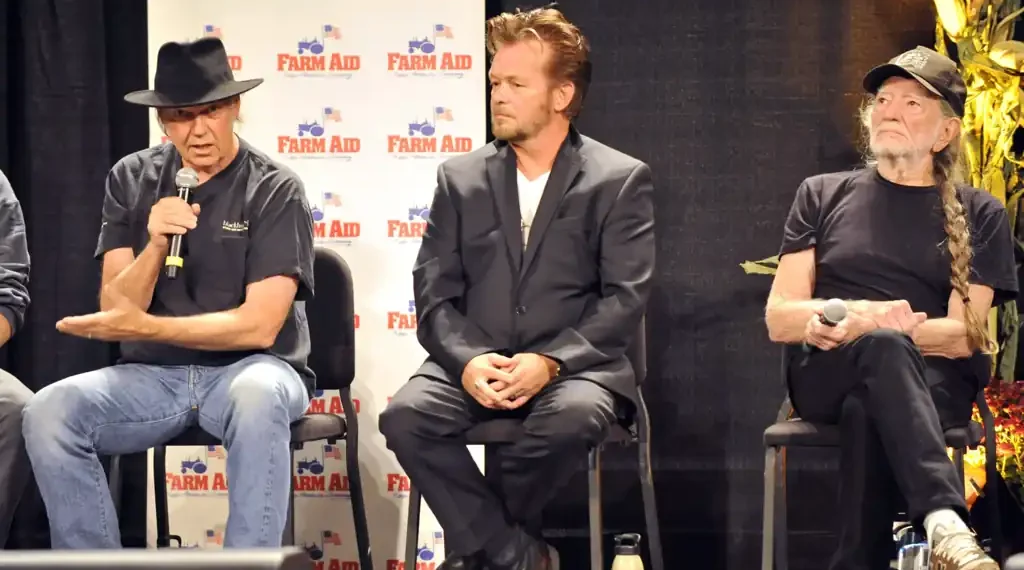 Willie Nelson, Neil Young, John Mellencamp, and Bob Dylan Lead Farm Aid’s 40th Anniversary Concert in Minneapolis to Support U.S. Farmers - AP Photo/Hans Pennink, File