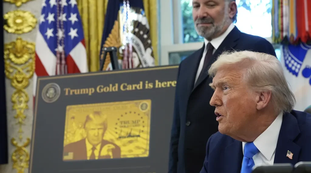 New Trump visa policy adds $100K yearly fee for H-1B applicants and launches $1M gold card pathway to citizenship, drawing swift legal challenges. - AP Photo/Alex Brandon