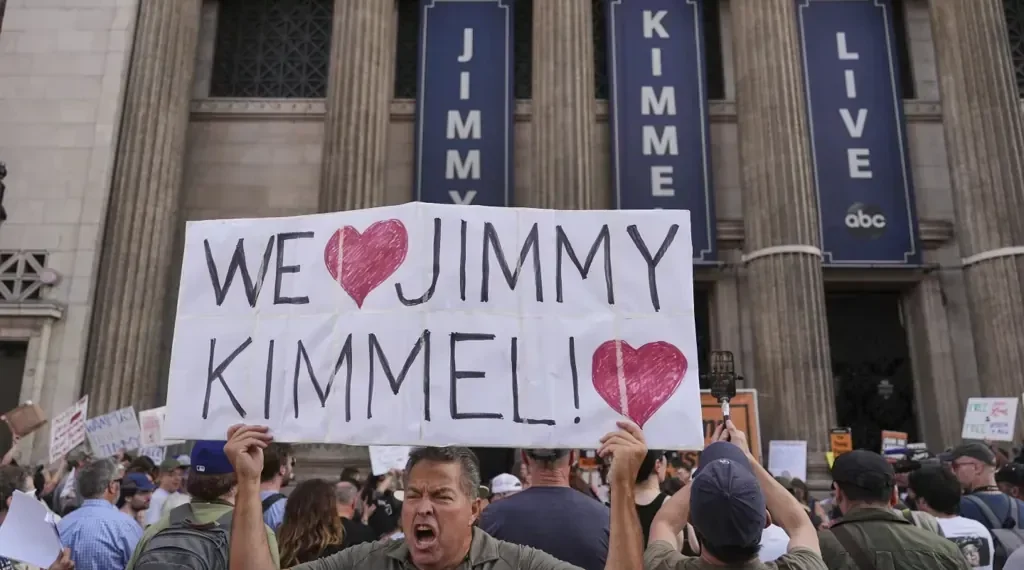 ABC reinstates Jimmy Kimmel after suspension over Charlie Kirk remarks, reigniting debate on free speech and media regulation. - AP Photo/Jae C. Hong