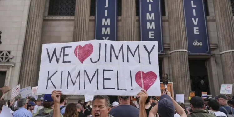 ABC reinstates Jimmy Kimmel after suspension over Charlie Kirk remarks, reigniting debate on free speech and media regulation. - AP Photo/Jae C. Hong