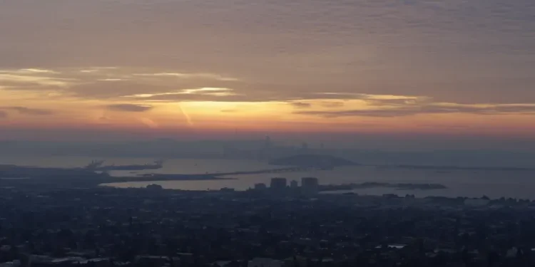 San Francisco Bay Area jolted by 4.3 magnitude earthquake near Berkeley; minor property damage reported, no injuries. - AP Photo/Jeff Chiu, file