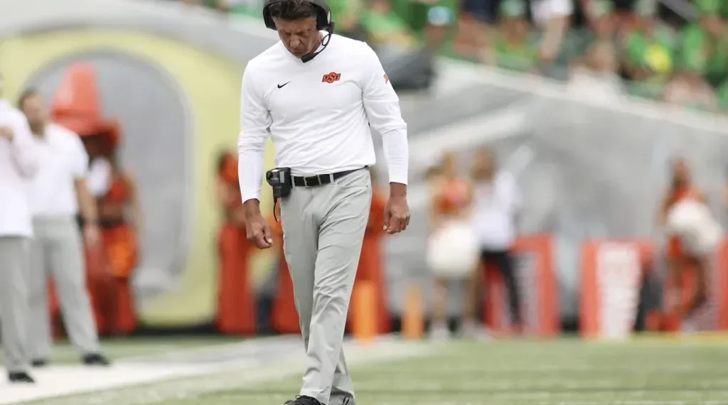 Oklahoma State fires longtime coach Mike Gundy after two decades; program looks ahead to new leadership after back-to-back losing seasons. - AP Photo/Lydia Ely