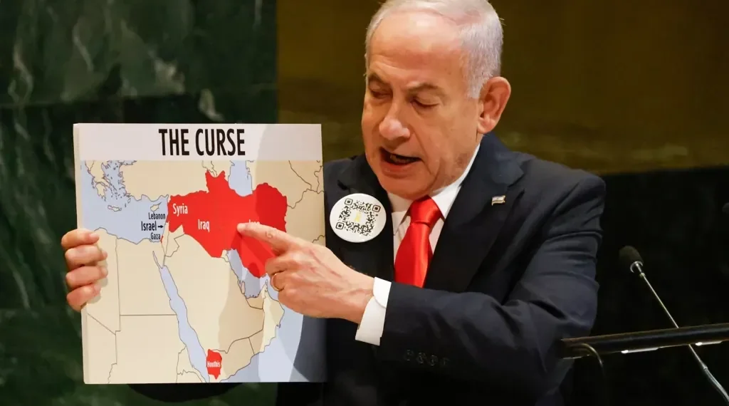 At UN speech, Netanyahu rejects Palestinian statehood recognition, accuses critics of antisemitism, and pledges to defeat Hamas. - AP Photo/Stefan Jeremiah