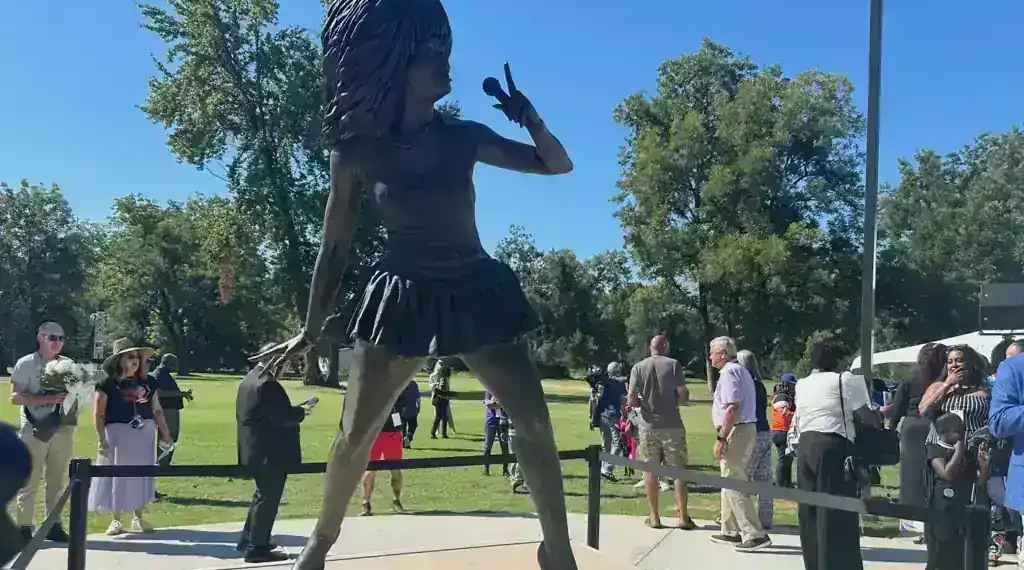 Tennessee hometown unveils Tina Turner statue honoring Queen of Rock ’n’ Roll near her childhood school in Brownsville community park - AP Photo/Adrian Sainz