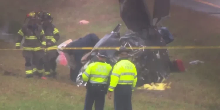 Two Dead After Small Plane Crashes on Massachusetts Highway During Storm - WCVB-TV via AP