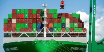 Nations Debate First Global Carbon Fee for Shipping at London IMO Summit - AP Photo/Noah Berger, File