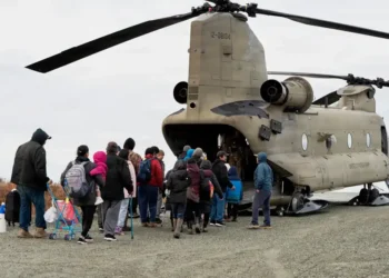 Alaska Storm Displaces Thousands After Typhoon Halong’s Devastation - Joseph Moon/Alaska National Guard via AP