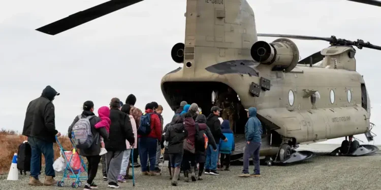 Alaska Storm Displaces Thousands After Typhoon Halong’s Devastation - Joseph Moon/Alaska National Guard via AP